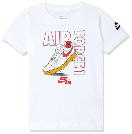 Nike Boy's Graphic Regular Fit AF1 Sneaker Logo T-Shirt