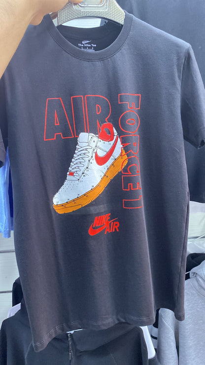 Nike Boy's Graphic Regular Fit AF1 Sneaker Logo T-Shirt